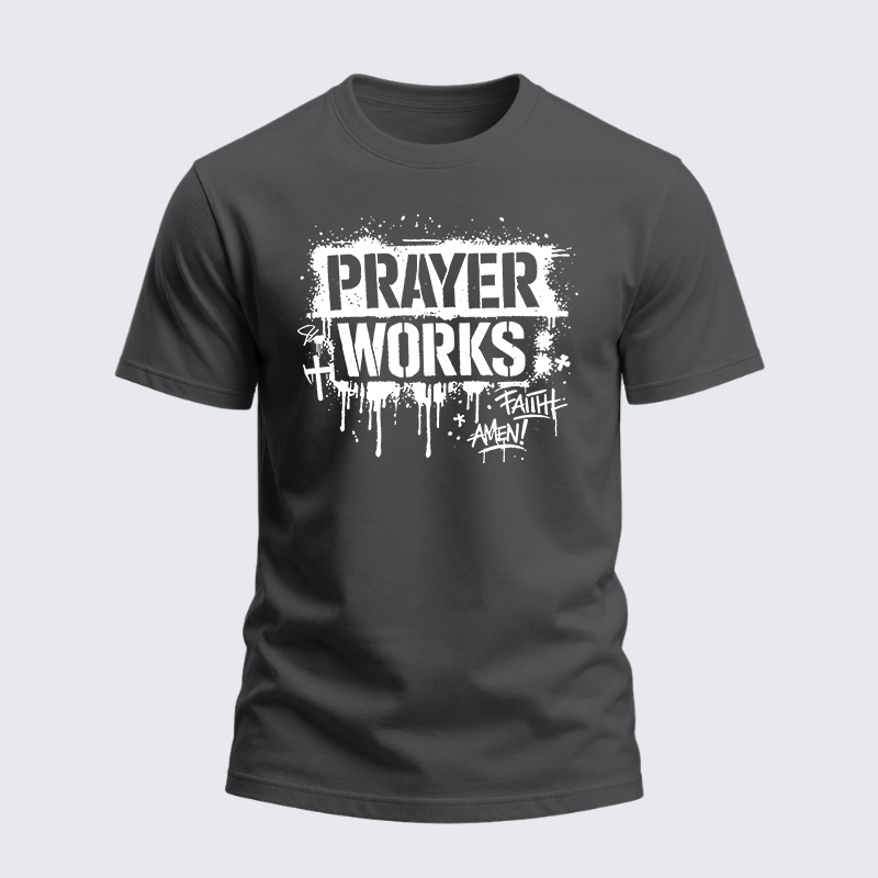 Heavyweight Cotton Tee - Christian Faith Cross