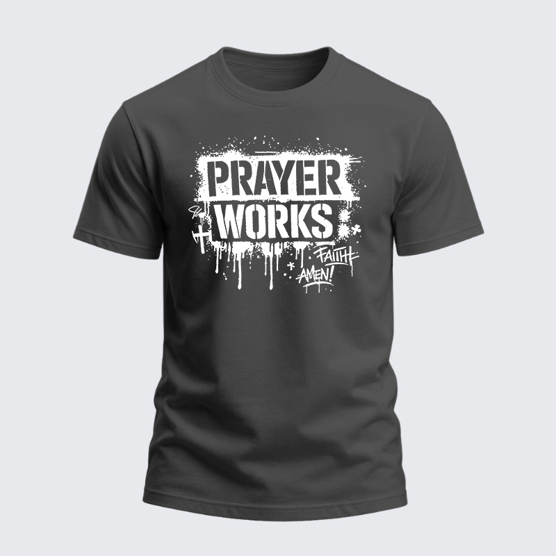 Heavyweight Cotton Tee - Christian Faith Cross