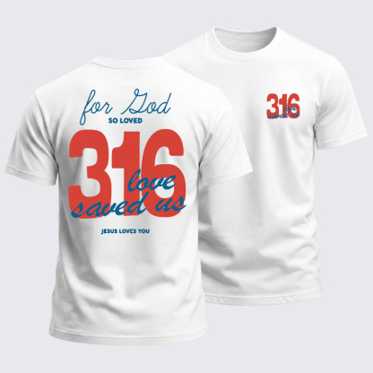 Heavyweight Cotton Tee - John 3:16