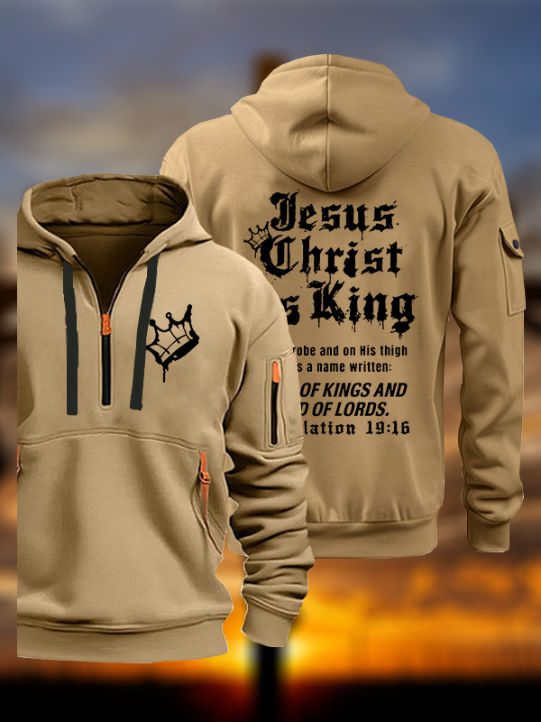 Jesus Christ Is King Jesus God Christian Zipper Hoodies