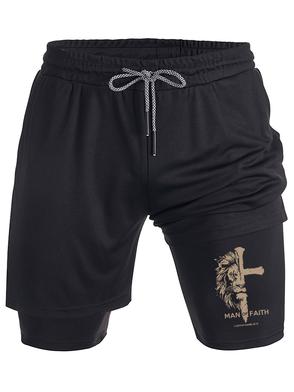 Man of Faith Christian Performance Shorts