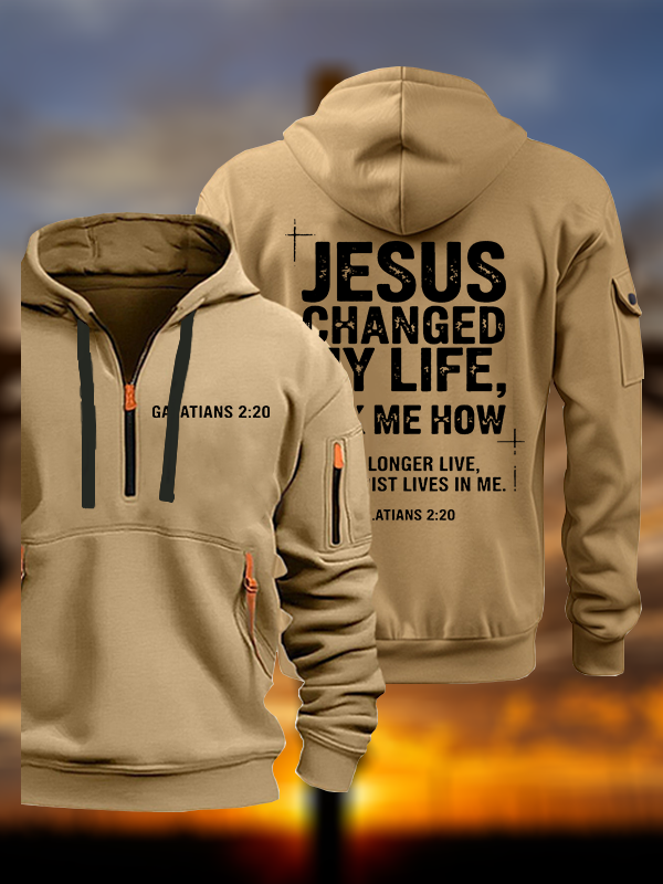 Jesus Changed My Life Jesus God Christian Zipper Hoodies