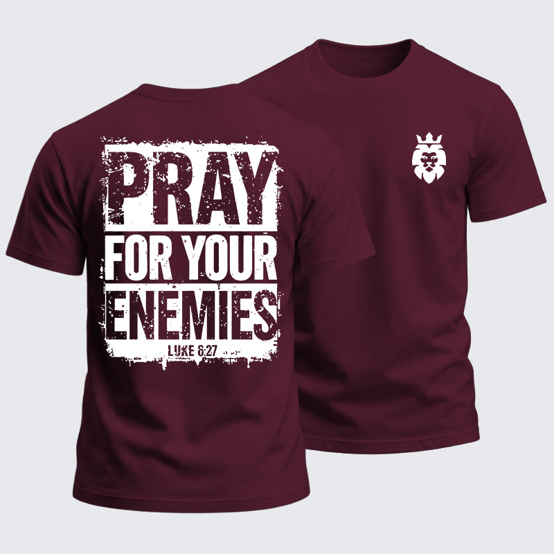 Heavyweight Cotton Tee - Pray For Your Enemies
