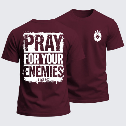 Heavyweight Cotton Tee - Pray For Your Enemies