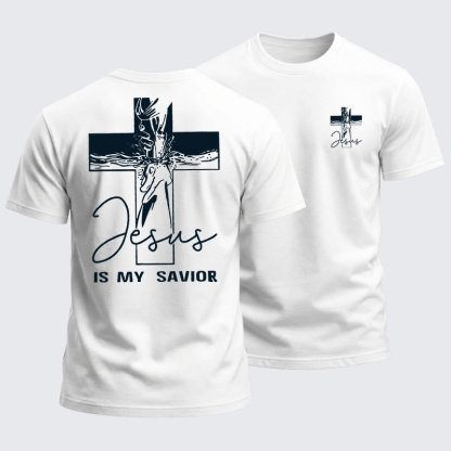 Heavyweight Cotton Tee - Jesus Is My Savior