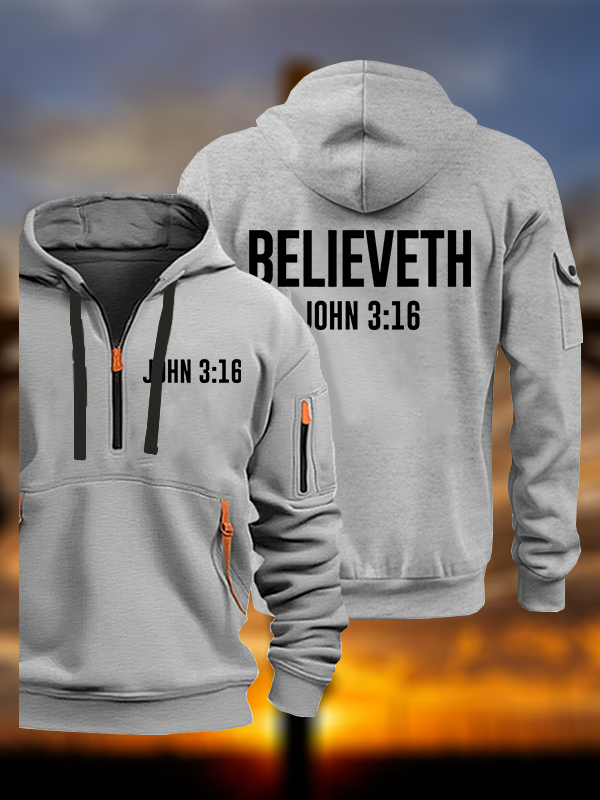 Believeth Jesus Jesus God Christian Zipper Hoodies