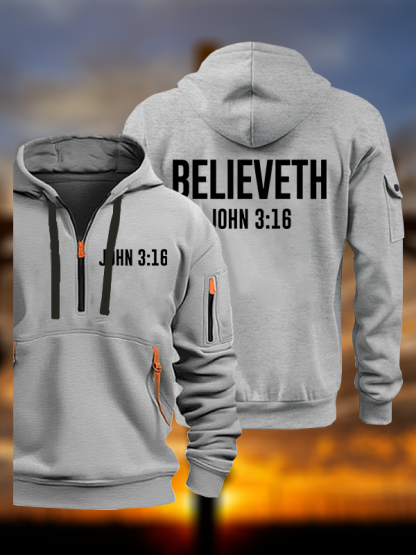 Believeth Jesus Jesus God Christian Zipper Hoodies