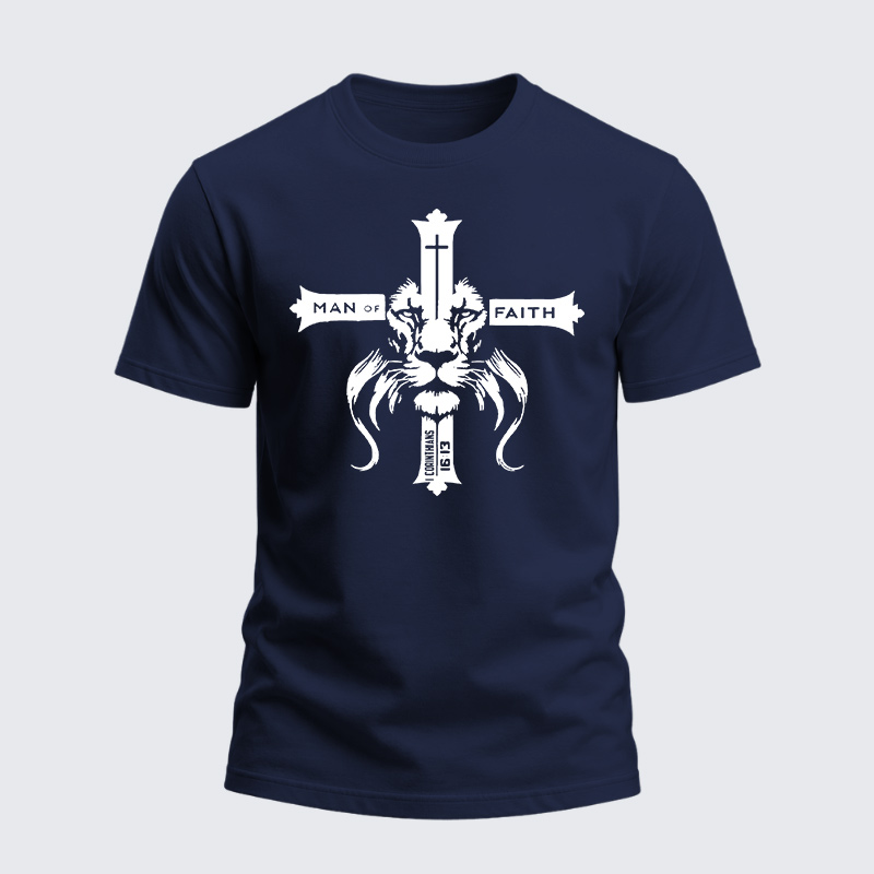 Heavyweight Cotton Tee - Man Of Faith