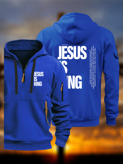 Jesus Is King Jesus God Christian Zipper Hoodies