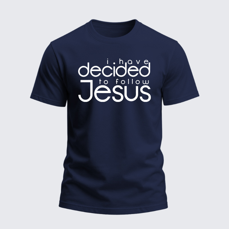 Heavyweight Cotton Tee - I have decided to follow Jesus
