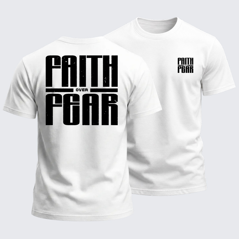 Heavyweight Cotton Tee - Faith over Fear