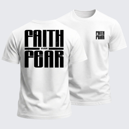 Heavyweight Cotton Tee - Faith over Fear