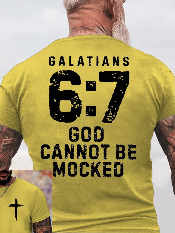 God Cannot Be Mocked Jesus God Christian Cotton T-Shirt