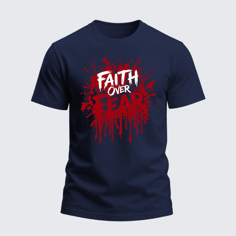 Heavyweight Cotton Tee - Faith Over Fear