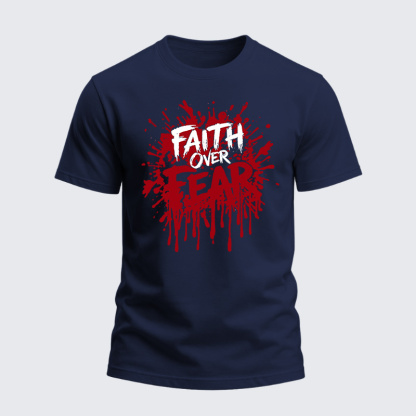 Heavyweight Cotton Tee - Faith Over Fear