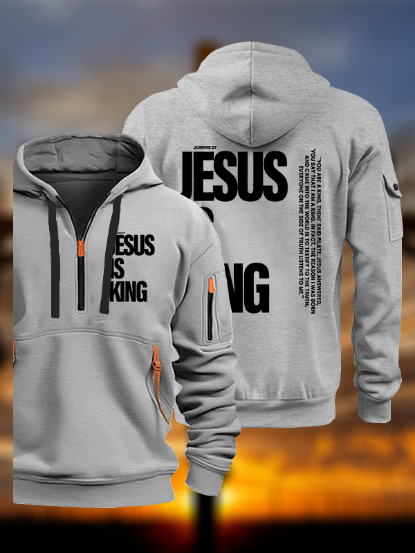 Jesus Is King Jesus God Christian Zipper Hoodies