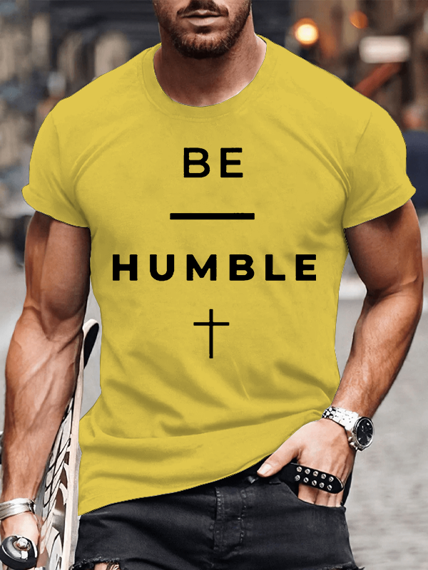 Stay Humble Jesus God Christian Cotton T-Shirt