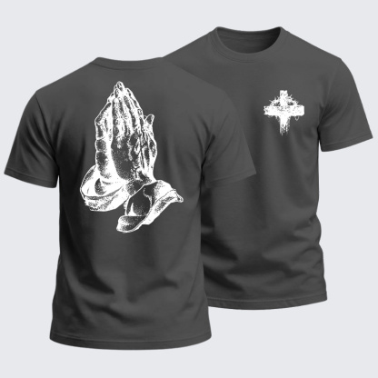 Heavyweight Cotton Tee - Hold the Cross