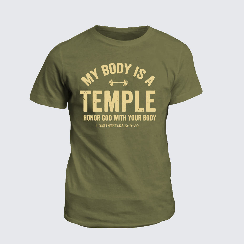 Classic Cotton Tee - My Body Is A Temple