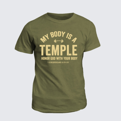Classic Cotton Tee - My Body Is A Temple