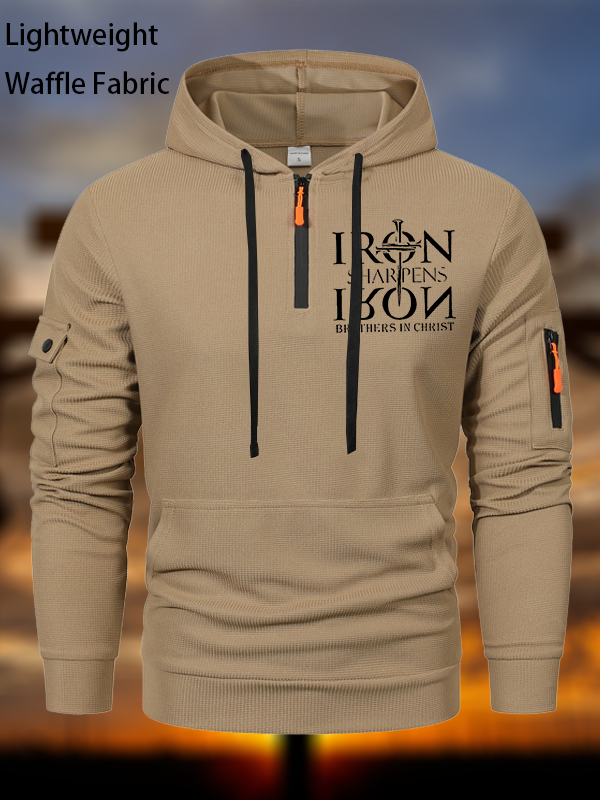 Iron Sharpens Iron Brothers in Christ Zipper Hoodies