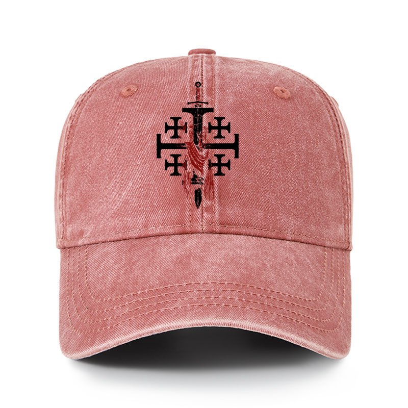 Heritage Washed Cap - Deus Vult: God Wills It