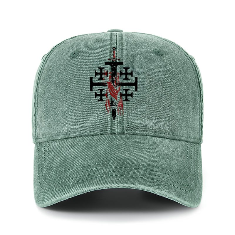 Heritage Washed Cap - Deus Vult: God Wills It