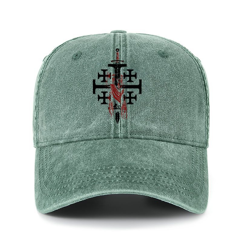 Heritage Washed Cap - Deus Vult: God Wills It