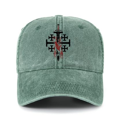 Heritage Washed Cap - Deus Vult: God Wills It