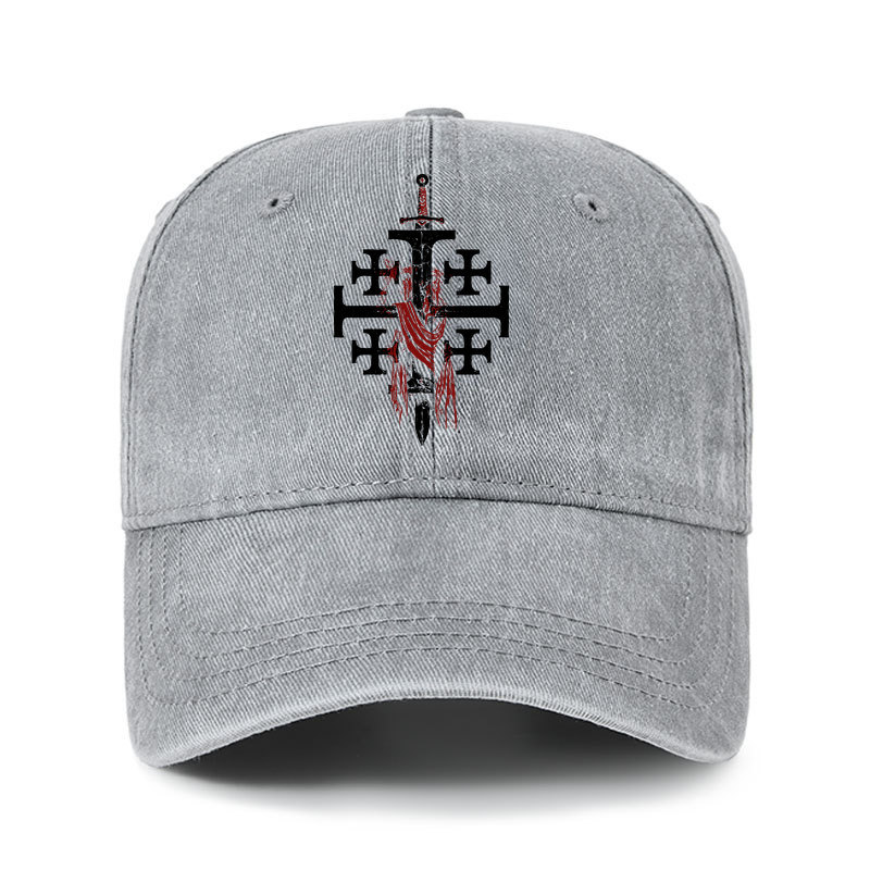 Heritage Washed Cap - Deus Vult: God Wills It