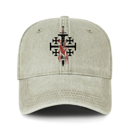 Heritage Washed Cap - Deus Vult: God Wills It