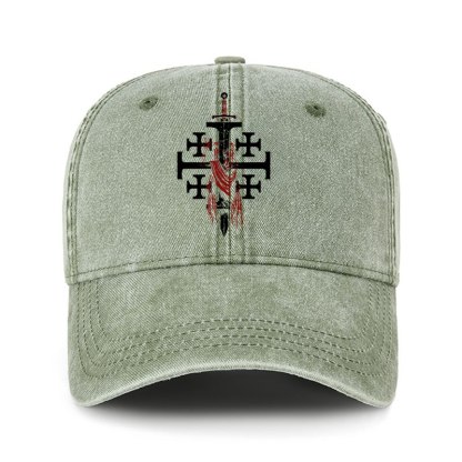 Heritage Washed Cap - Deus Vult: God Wills It