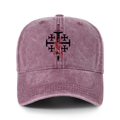 Heritage Washed Cap - Deus Vult: God Wills It