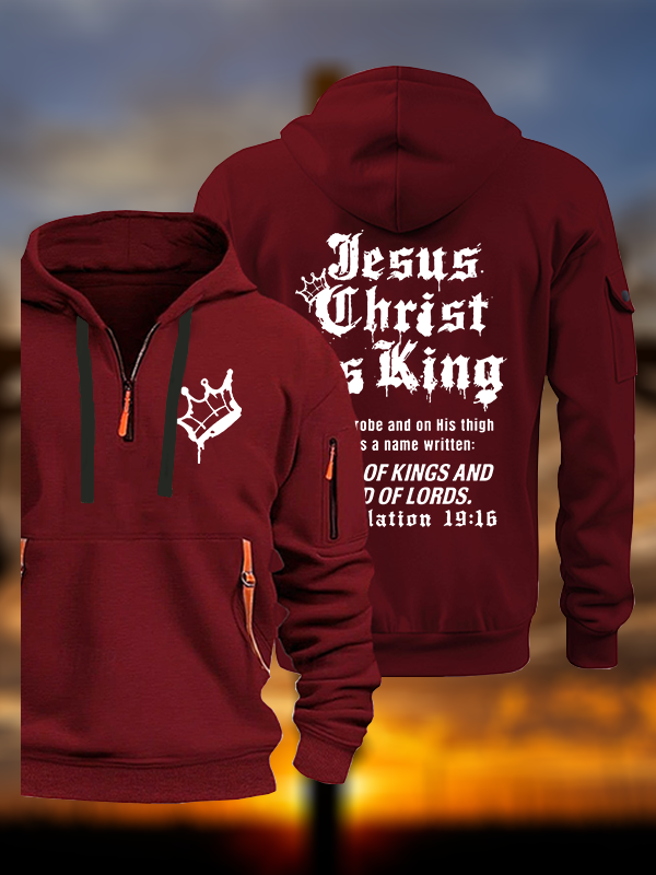 Jesus Christ Is King Jesus God Christian Zipper Hoodies