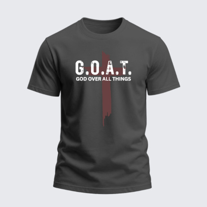 Heavyweight Cotton Tee - Goat God Over All Things