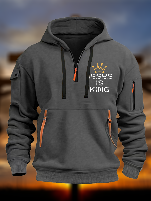 Jesus Is King Jesus God Christian Zipper Hoodies