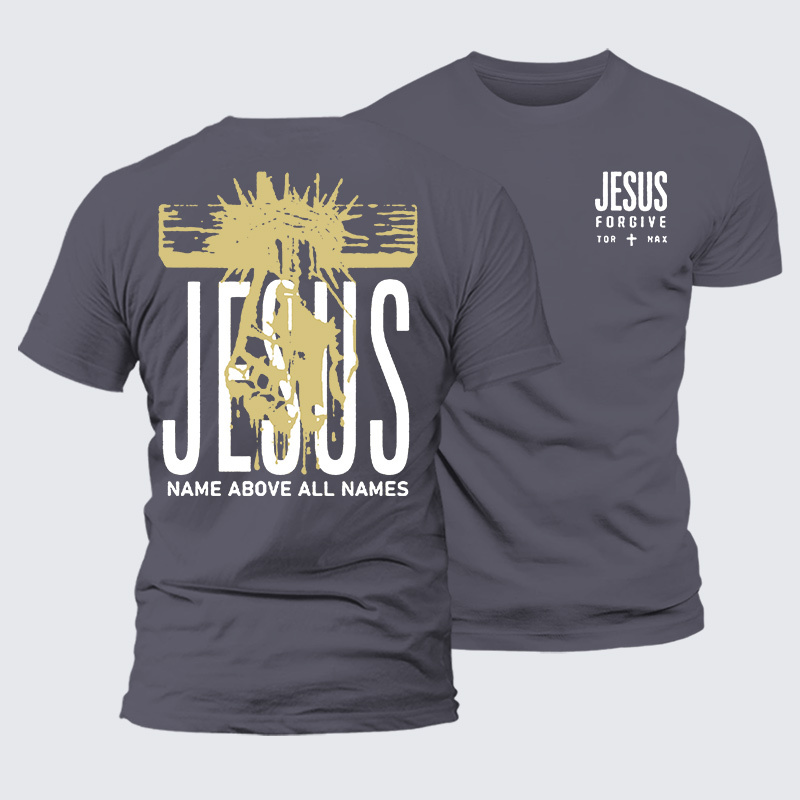 Jesus Name Above All Names Jesus God Christian Premium Mercerized Cotton Tee