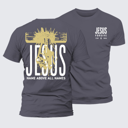 Jesus Name Above All Names Jesus God Christian Premium Mercerized Cotton Tee