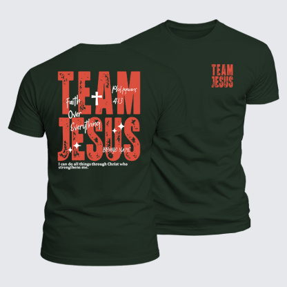 Team Jesus Jesus God Christian  – Luxe Mercerized Interlock Cotton Tee