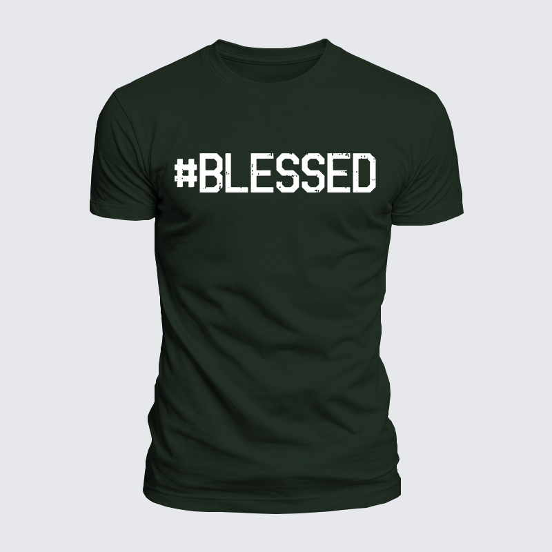 Blessed Jesus God Christian  – Luxe Mercerized Interlock Cotton Tee