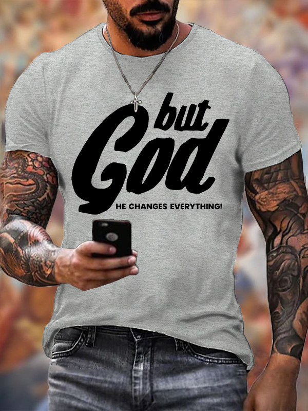 But God Jesus God Christian Cotton T-Shirt