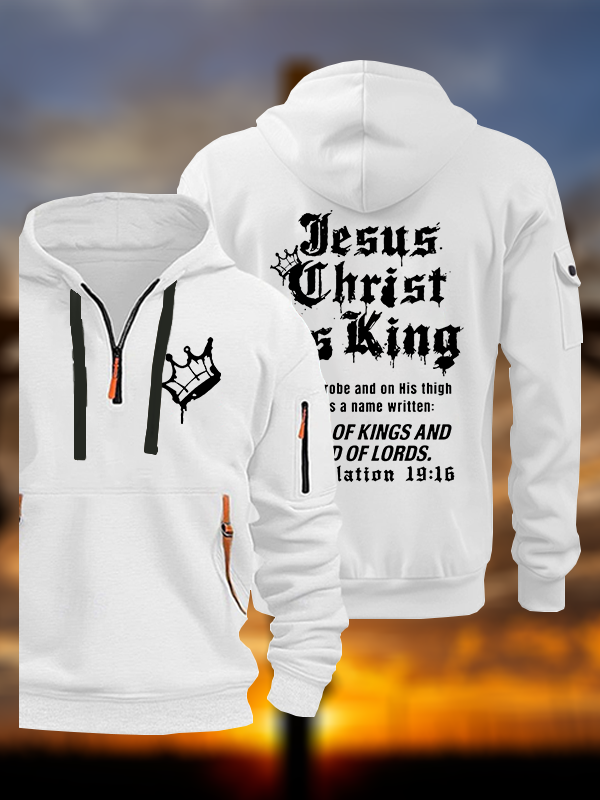 Jesus Christ Is King Jesus God Christian Zipper Hoodies