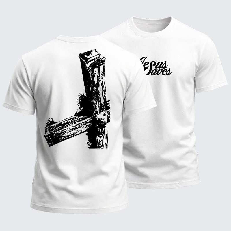 Heavyweight Cotton Tee - Jesus Saves