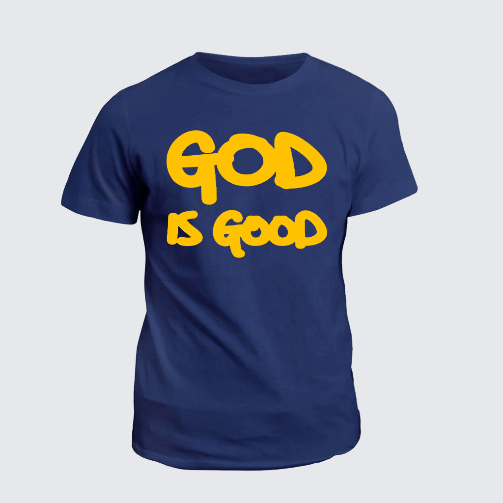Classic Cotton Tee - God is Good Yellow