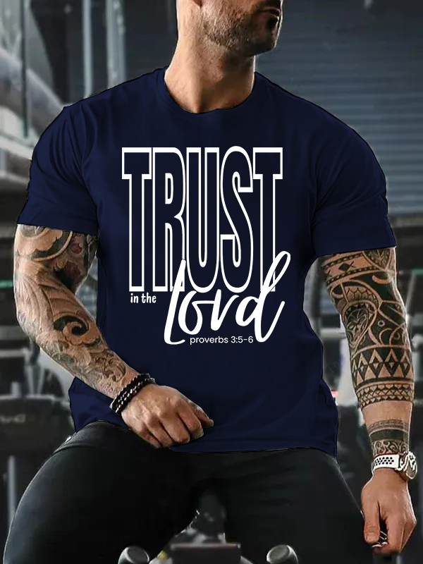 Trust in the Lord Jesus God Christian Cotton T-Shirt