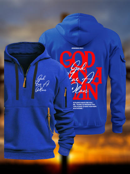 God Has A Plan Jesus God Christian Zipper Hoodies