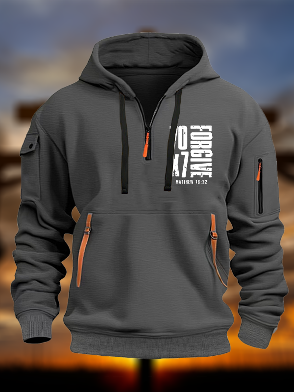 70×7 Forgive Jesus God Christian Zipper Hoodies