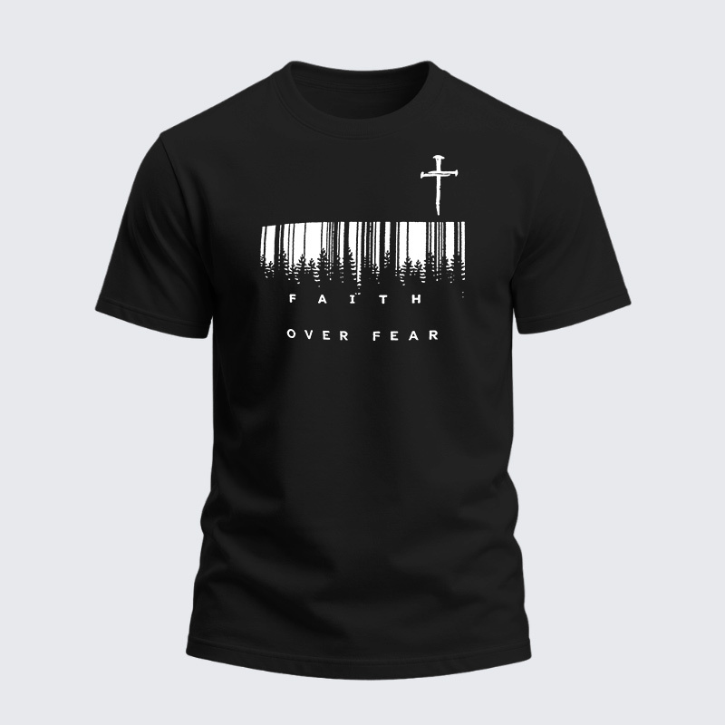 Man Of God Husband Dad Jesus God Christian Cotton T-Shirt