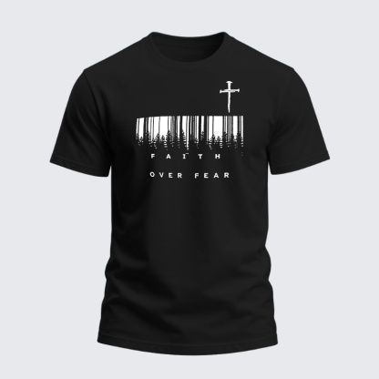 Heavyweight Cotton Tee - Faith Over Fear