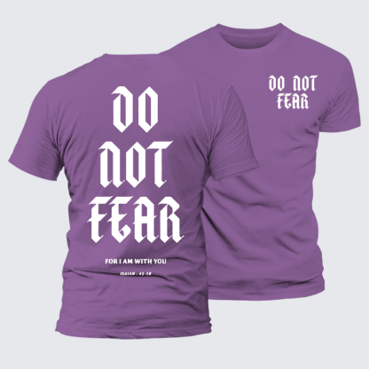 Do Not Fear Jesus God Christian Premium Mercerized Cotton Tee